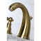 Kingston Brass KB987AKLSB Duchess Widespread Bathroom Faucet W/ Plastic Pop-Up, Brass KB987AKLSB - alternate 3
